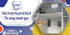 Báo giá làm gác lửng, gác xép bằng sắt tại quận 12【Rẻ nhất】