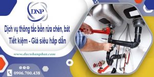 Dịch vụ thông tắc bồn rửa chén, bát tại Khánh Hoà【Giá từ 55k】