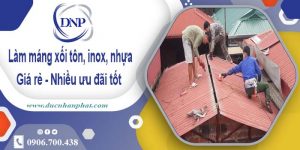 Báo giá máng xối tôn, inox, nhựa tại Bình Thạnh – Ưu đãi 10%