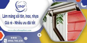 Báo giá máng xối tôn, inox, nhựa tại KCN Vĩnh Lộc – Giảm 10%