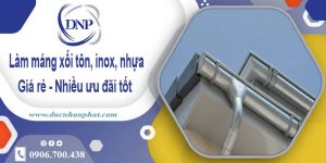 Báo giá máng xối tôn, inox, nhựa tại Khánh Hoà – Ưu đãi 10%