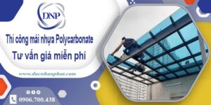 Thi công mái nhựa Polycarbonate tại Quận 4 -【Chỉ 550K/m²】