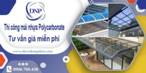 Thi công mái nhựa Polycarbonate tại Quận 6 -【Chỉ 550K/m²】